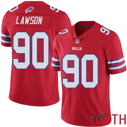 Youth Buffalo Bills #90 Shaq Lawson Limited Red Rush Vapor Untouchable NFL Jersey->youth nfl jersey->Youth Jersey